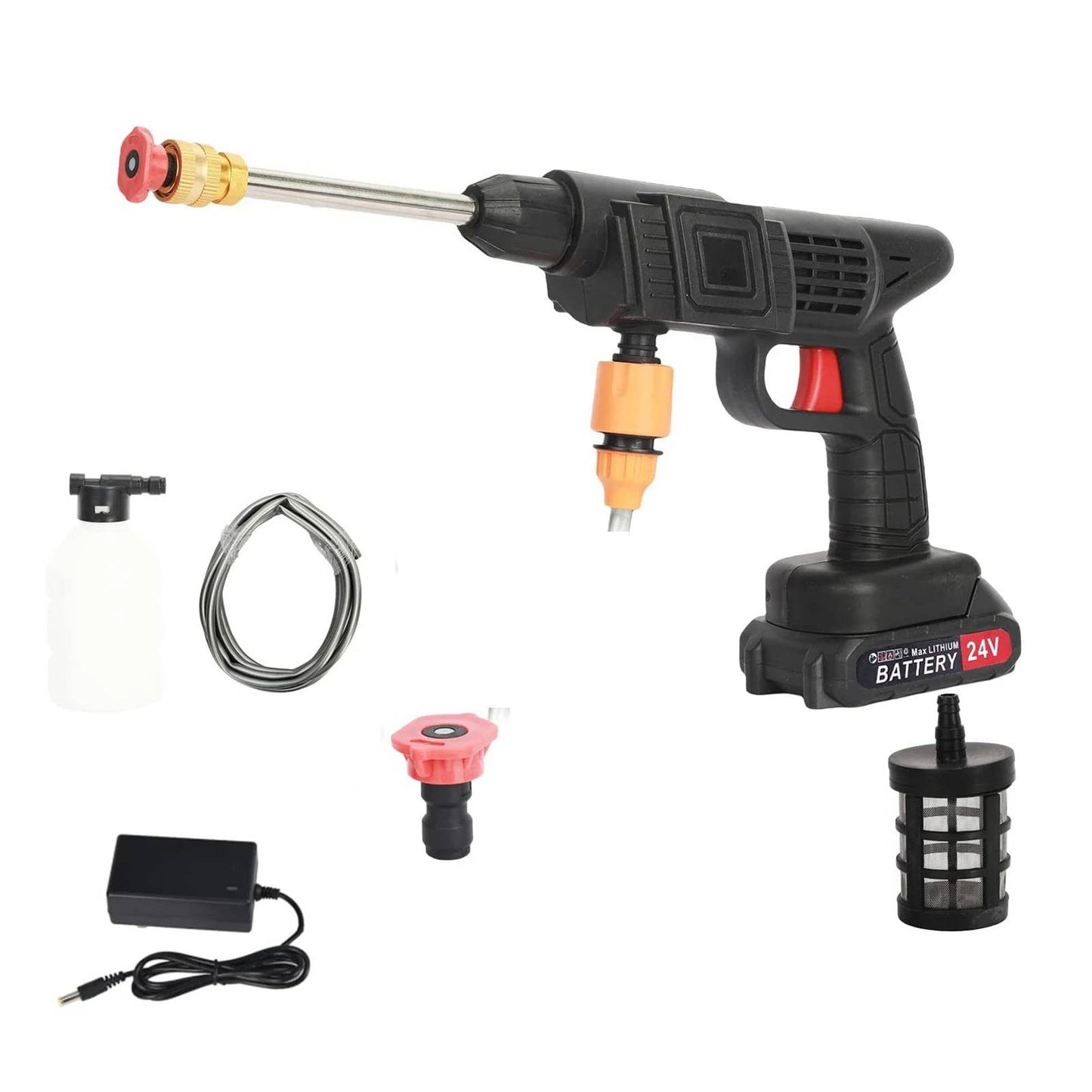 Portable cordless car washer